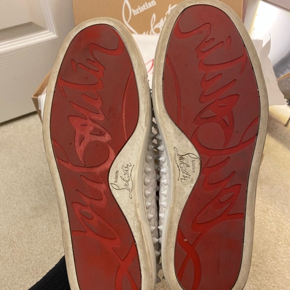 Christian Louboutin PikBoat Nappa Scallop Sneakers - Picture 3 of 8